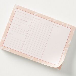 Anthropologie x Fringe Studio Daily Notepad, Day Planner, Organize, To Do List